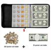 Large Capacity Handheld Album for Coin & Banknote Collection with Transparent PVC Pages