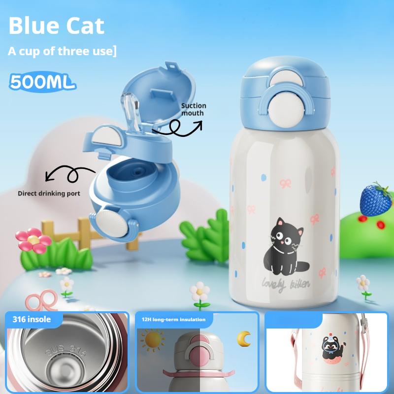 

Gianxi 500 мл Детская термокружка Студенческая чашка для воды для школы Мужская и женская Термос для воды Бутылка для холодной изоляции 500ml