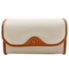 CD Logo Pouch Novelty Off White PVC Women Used