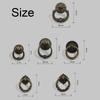 Retro Bronze Handles Ring Pattern Wardrobe Cabinet Drawer Closet Single Hole Pulls Multi-purpose Furniture Auxiliary Knobs