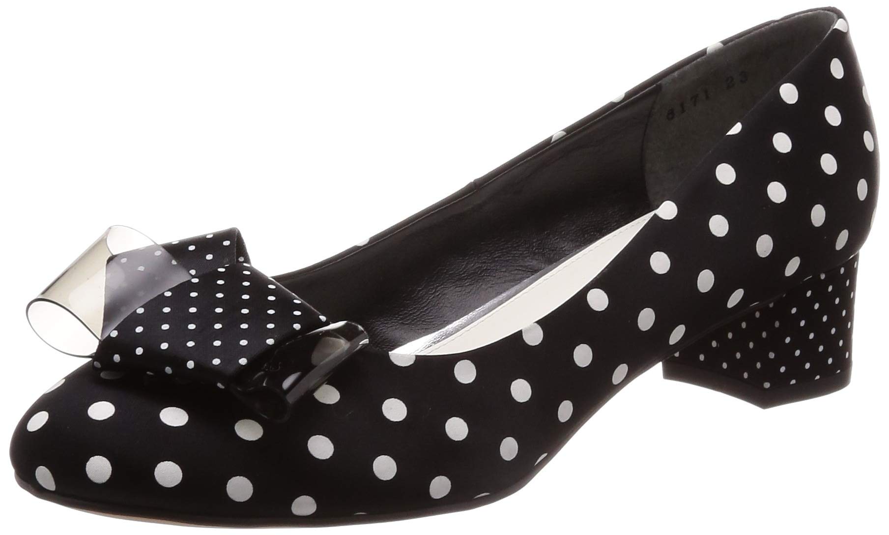 

Туфли-лодочки Stuart Ribbon Motif 6171, черные, комбинированные, 24 см E [Jill Shoe] женские