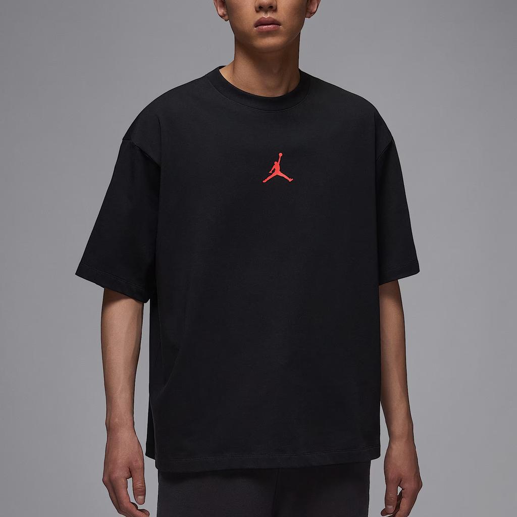 Jordan Luka Doncic Oversize Cotton Fashion Versatile Sports Short Sleeve T-Shirt Men Tops Black IR0487010