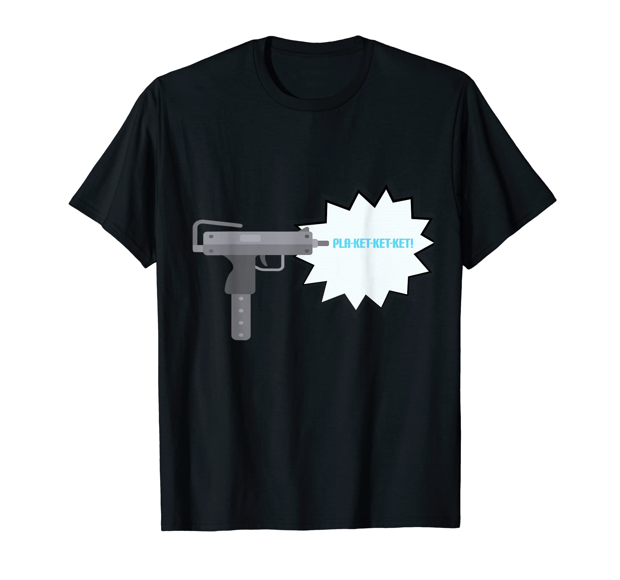 

Funny uzi gat plaket thousand miles parody comic t-shirt