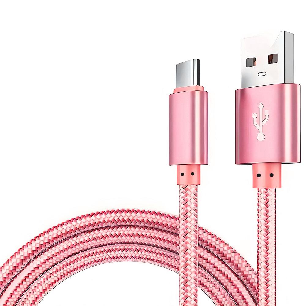 USB A To Type C Nylon Braided Data Cable Suitable For Android Samsung Type C Fast Charging Cable USB Device Mobile Phone Charge