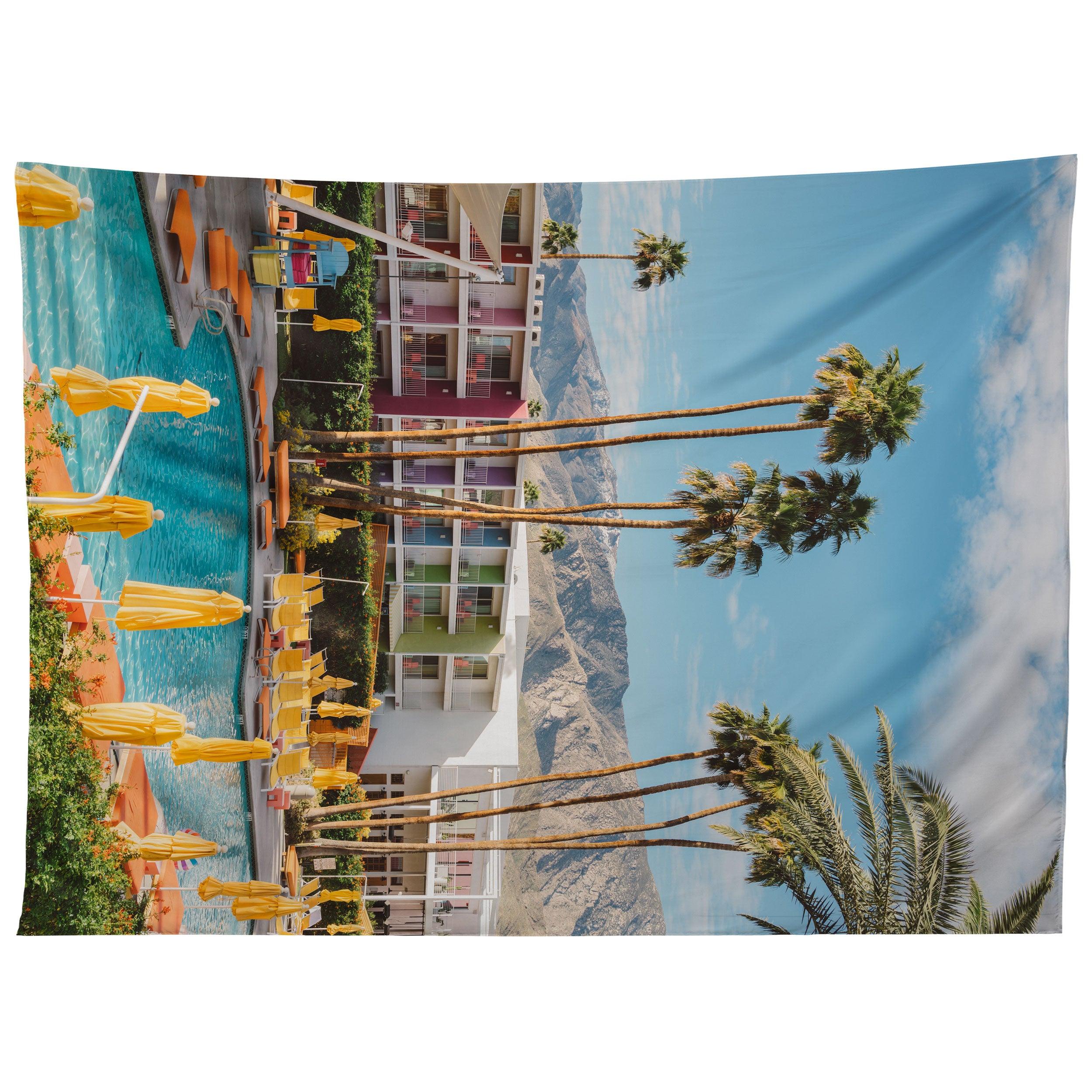 PALM SPRINGS POOL DAY VIII tapestry 75x100