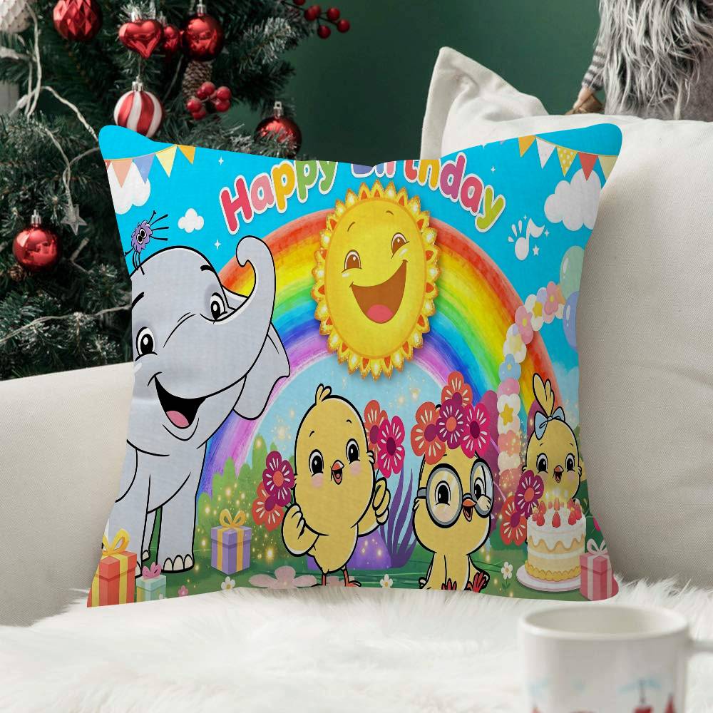 Cartoon animals Cushion Cover Inches Farmhouse Canticos Decor Home Throw Pillow Covers For Couch Decorations