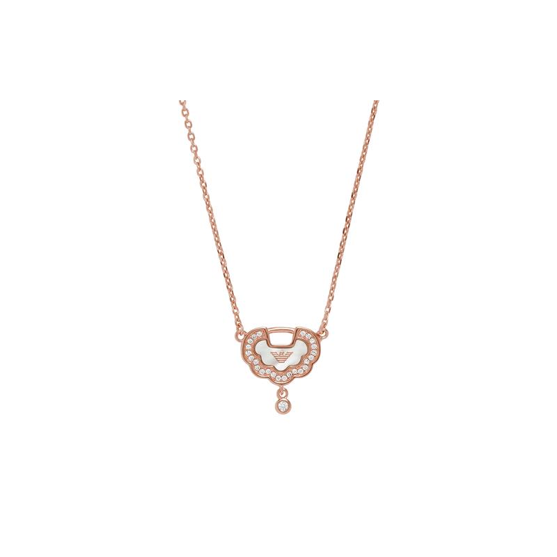 Emporio Armani  rose gold Ruyishi 925 silver necklace for women Rose gold F original bag серебряный