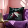 Game RResident EEvil Poster Credit Square DoubleSided Printed Pillow Case Bedroom Bedside Pillow Sofa Cushion Cover