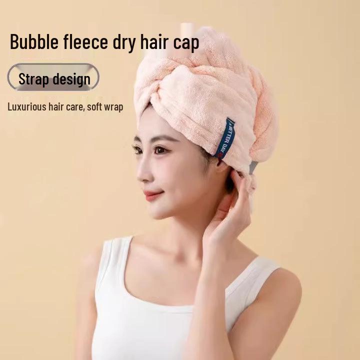 Nowy przyjazd: Super chłonny szybkoschnący czepek-ręcznik do włosów dla kobiet - Bardzo gruby, jednoczęściowy