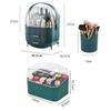 Fashion Portable Makeup Organizer Jewelry Storage Box Makeup Brush Lipstick Holder Desktop Drawer Dustproof Cosmetic Storage Box