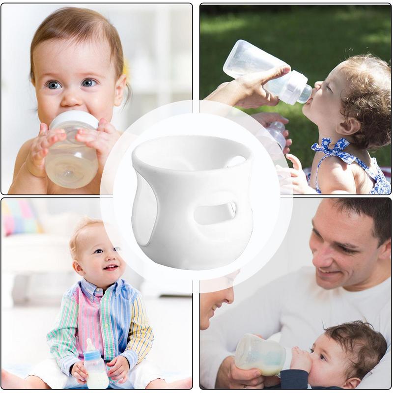 Silikon-Babyflaschenabdeckungen Silikonhülle Wiederverwendbare Milchflaschenschützer Silikon-Wärmeisolierung Sichere Babyflasche Fall