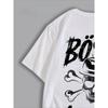 Herren Big & Tall Kurzarm-T-Shirt Street Style Vintage Print T-Shirts Geeignet für Männer Lockerer Schnitt Rundhals Freizeit-Oberteil