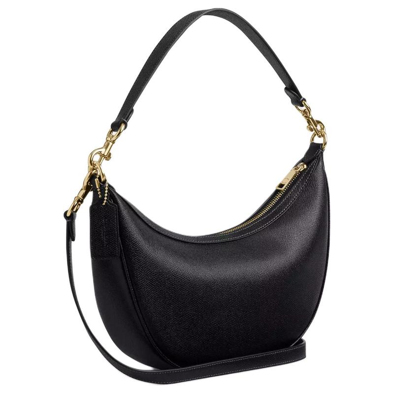 Coach Aria 26 Gold-tone Hardware Leather Crossbody Tote Medium Women's Black