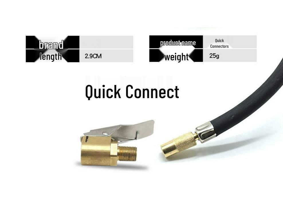 Quick Connect Tire Inflation Nozzle Adapter Clip