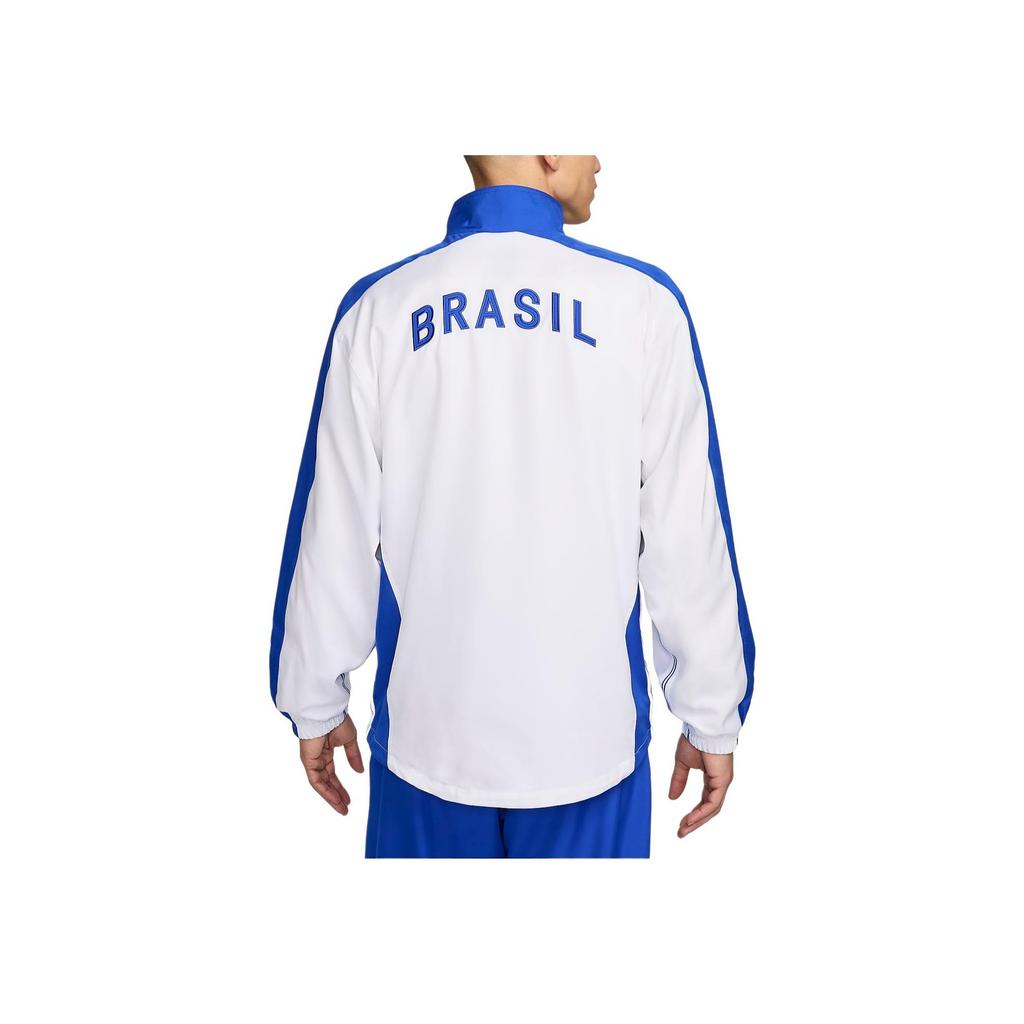 Nike Brazil 1998 Reissue Soccer Replica Track Jacket White/Lyon Blue/Lyon Blue Men Outerwear FZ6681-100