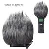 Vauqra Microphone Front Glass Wind Noise Cancellation Zoom H1 Outdoor Detachable Windshield