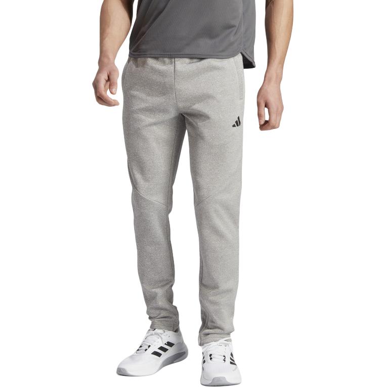 Adidas Aeroready Game And Go Small Logo Training Comfortable Moisture-Wicking Quick-Dry Knitted Sports Pants Men Bottoms Gray White IM1763