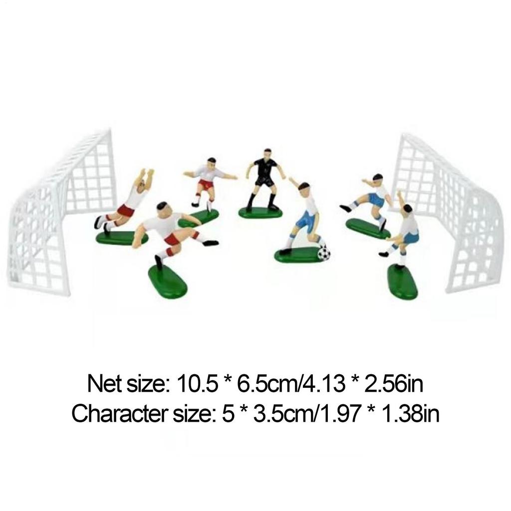 Soccer Player Cake Decor Football Decorate Non-edible Decoration Festive Supplies Cake Accessories Cake Decorations
