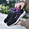 Women Sport Shoes Fashion Black Purple Sneakers Air Cushion Lady Walking Shoes Lightweight Outdoor Running Footwear Tenis