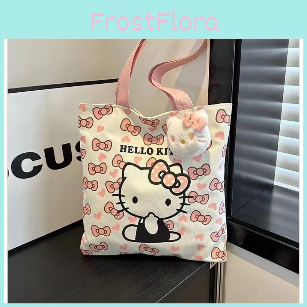 Canvas Tote Bag For Students With Large Capacity And Inner Card Pocket For Daily Use