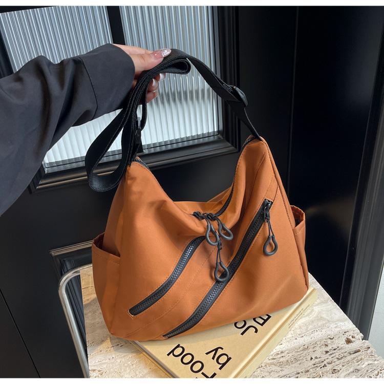 

Нова нейлонова сумка-мессенджер, універсальна сумка на плече великої місткості, легка сумка під пахвами, жіночий тренд помаранчевий