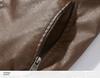 Men's Autumn/Winter PU Leather Motorcycle Jacket, Lapel, Plus Velvet, Trendy Large Size
