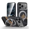 SULADA Kevlar Pixel Grid Texture Rotation Magnetic Holder Phone Case