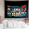 Game-Controller Print Tapestry, Backdrop, Easy Setup, Ideal for Bedroom, Office & Living Room, with Aesthetic Wall Hanging Decor.