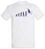 Skier Evolution T-Shirt Mens Womens Tees Top Fun Human Coach Downhill Snowboarder Charles Darwin