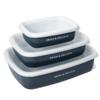 DEAN & DELUCA 3-Piece Enamel Container Set