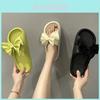 Stylish Women's Silk Butterfly Slippers With Non-slip Sole For Summer