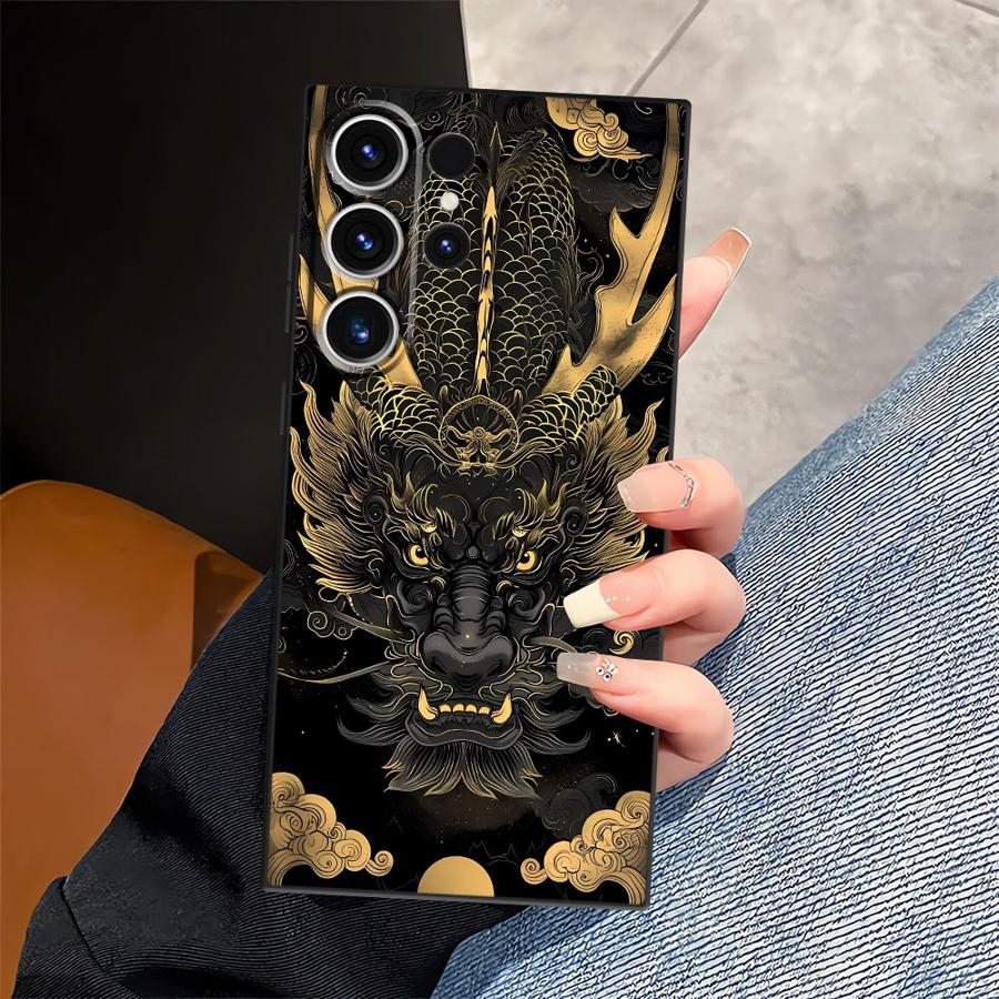 

Чехол для Samsung Galaxy S25 S23 Note 20 8 9 10 S21 FE S10 S9 S24 Plus S20 Ultra S26 Funda Чехол для телефона Крутой Дракон Galaxy S22 5G