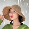 Women Sunscreen Big Brim Straw Hats Summer Foldable Panama Hat Girl Outdoor Beach Visor Sun Cap Female Portable Travel Caps