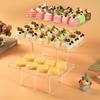 Transparent Acrylic Dessert Cake Display Stand and Platter Tray