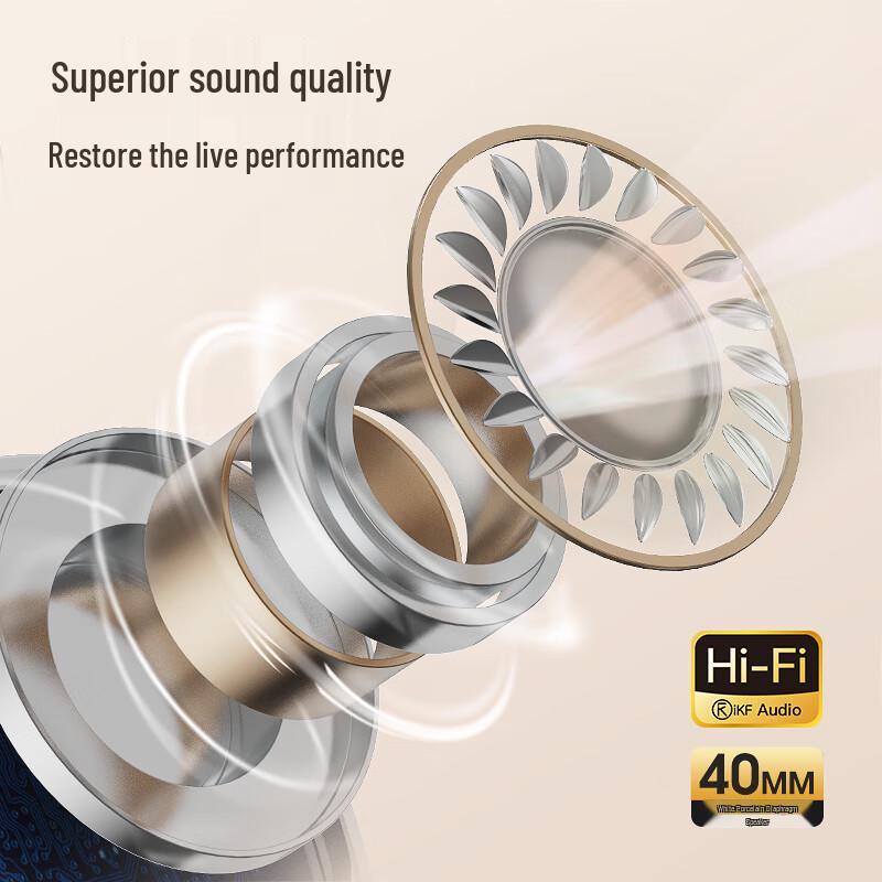 iKF Retro Wireless Over-Ear Headphones