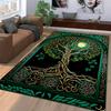 Moonlit Tree of Life Rug, Elegant Decor Design Suitable for use as an anti-slip game mat for living room and bedroom sofas