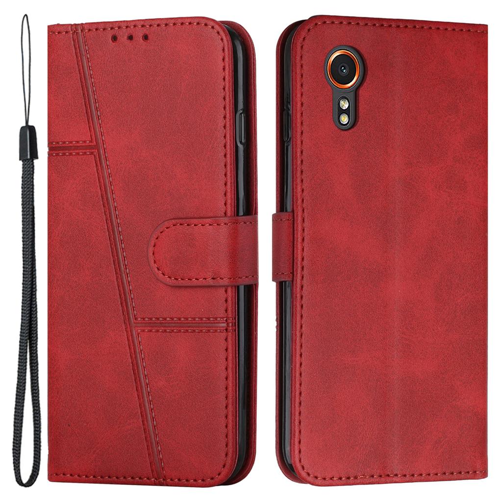 PU Leather Cases for Samsung Galaxy Xcover7 Phone Stand Cover All-Round Protection Phone Shell