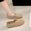 Shoes for Women Round Toe Slip-on Spring and Autumn Woman Flats Stylish Y2k with Discount Korean Style Sale Wholesale Chic Point