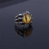 Retro Gotische Farbe Böser Blick Ringe Für Männer Dominante Drachenklaue Vintage Hochzeit Luxus Ästhetische Tiere Ring Halloween Geschenke