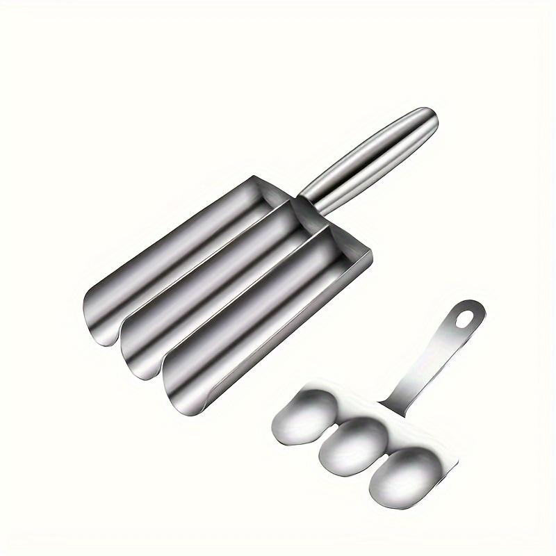 

Ложка для приготовления фрикаделек и рыбных шариков с антипригарным покрытием — простой кухонный инструмент из нержавеющей стали для приготовления домашних фрикаделек и рыбных шариков