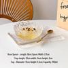 Wuhe European Glass Dessert Bowl and Plate Set