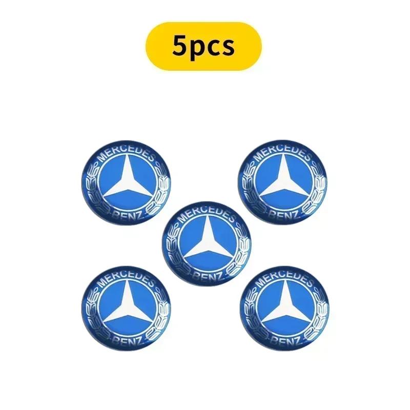 Car Key Logo Sticker Emblem Badge Aluminum DIY For Mercedes Benz A B C E S M Class AMG CLA CLS W212 W213 W204 W205 W176 W210 JO1