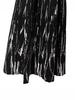 2025 Ink Wash Retro Hong Kong Knit Pleated Wool Flare Midi Skirt