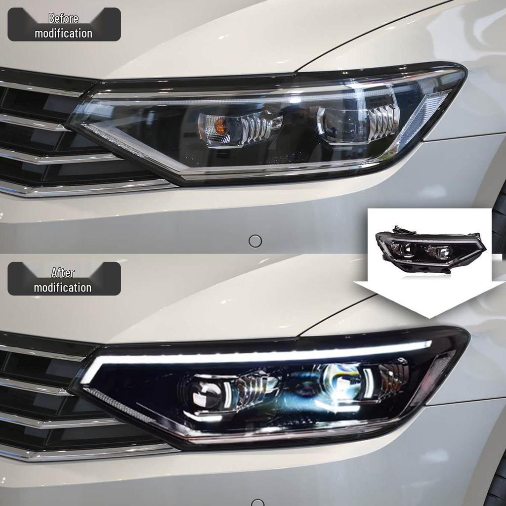 Volkswagen Magotan B8.5 LED Headlight Assembly (20-23) with Projector Daytime Running Lights & Flowing Turn Signals.