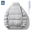 MLB & NY Co-Branded 2025 Winter Men's Down Jacket with Lamb's Wool Patchwork