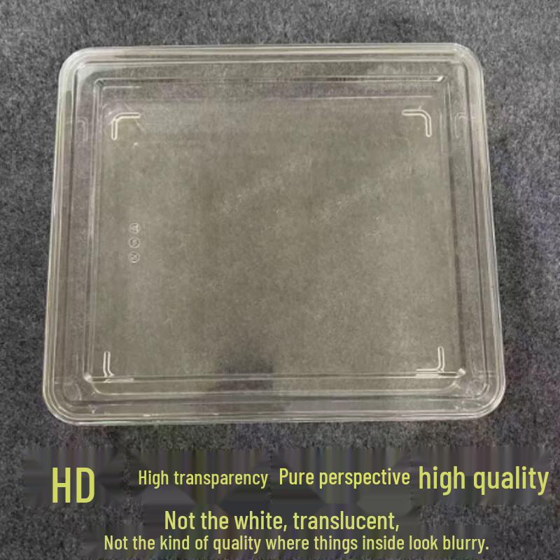 2-Pack Double Compartment Transparent Seasoning Storage Box