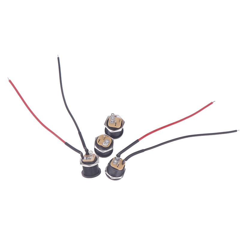 5/10Pcs 5.5 X 2.1Mm 5.5*2.5Mm Convenient Snap Type Dc Power Jack Socket Female Panel Mount Connector Port