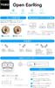 TOZO Open Ear Earbuds with Ear and Slim Comfortable No Ear LED Battery Level Bluetooth Up To 40 Hours of Fast IPX5 Compatible with Dedicated EQ