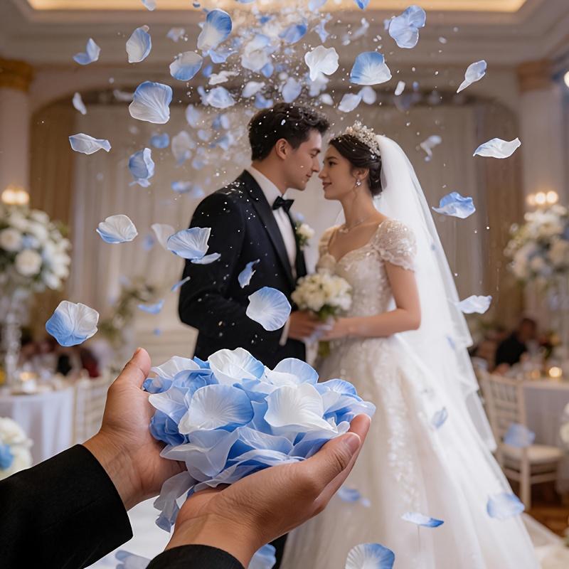 1 pièce 1000 pièces/paquet Pétales de Fleurs Artificielles | Roses de Mariage Roses Artificielles Pour Fiançailles Demande en Mariage Et Saint-Valentin Fabriqués en Plastique
