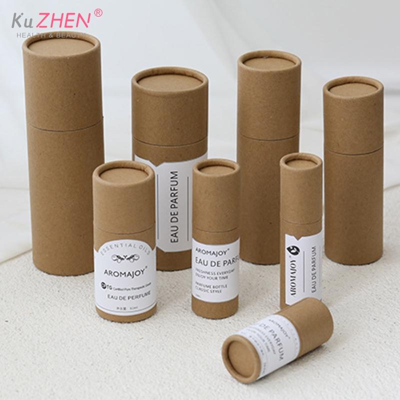 5-50ML 1PCS Thickened Kraft Paper Jar Box Paper Gift Packaging Round Cylinder Oil Bottle Package Cardboard Tube For Oil Perfume